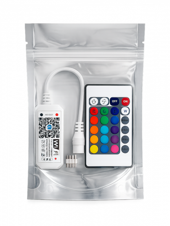 Огонек OG-LDL25 LED контроллер DC 5-28В (Wi-Fi, RGB, 4PIN, пульт)